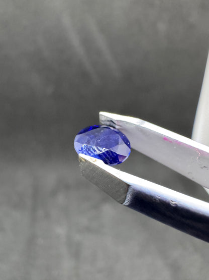 Blue Ceylon Sapphire Natural Vivid Cornflower | Round Brilliant Cut - Price $300 AUD