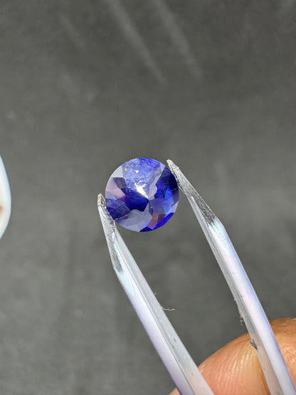 Blue Ceylon Sapphire Natural Vivid Cornflower | Round Brilliant Cut - Price $300 AUD