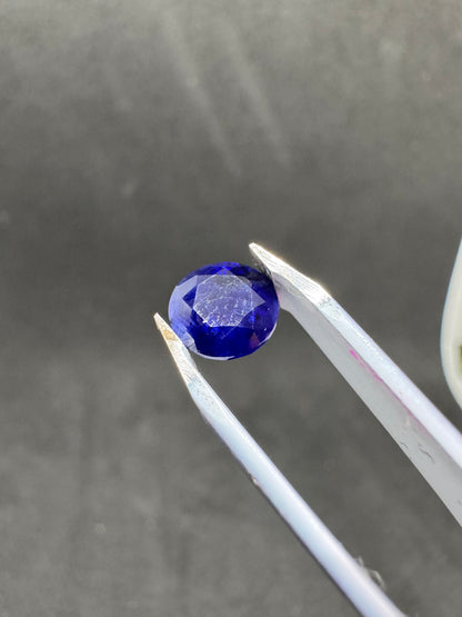 Blue Ceylon Sapphire Natural Vivid Cornflower | Round Brilliant Cut - Price $300 AUD