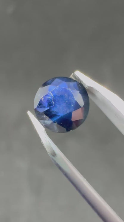 Natural Midnight Blue Ceylon Sapphire - Price - $150 AUD